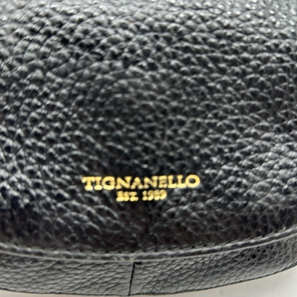 Tignanello Black Pebble Leather Crossbody Bag BP4771B - Picture 2 of 12
